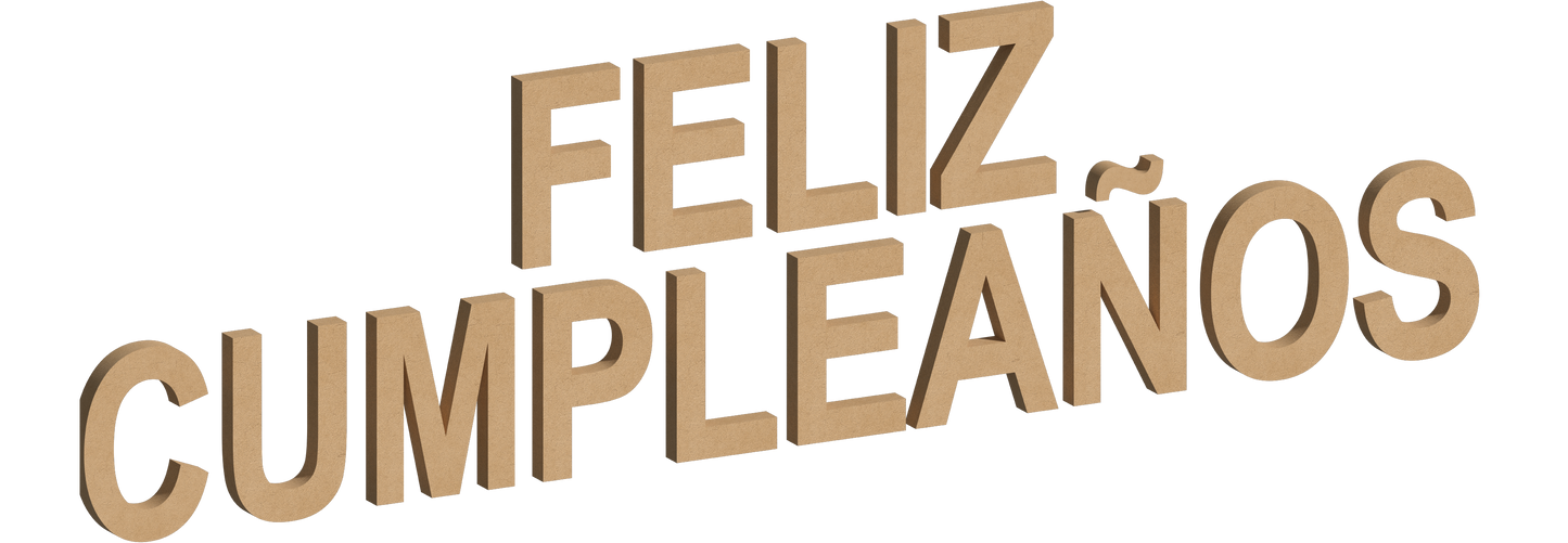 Letra Decorativa de MDF 60cm de Alto | Varios Grosores | Ideal para Eventos, Fachadas y Decoración Interior