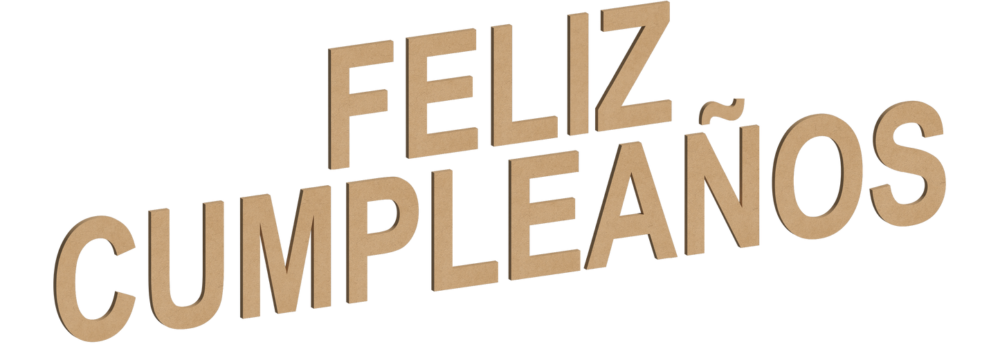 Letra Decorativa de MDF 60cm de Alto | Varios Grosores | Ideal para Eventos, Fachadas y Decoración Interior
