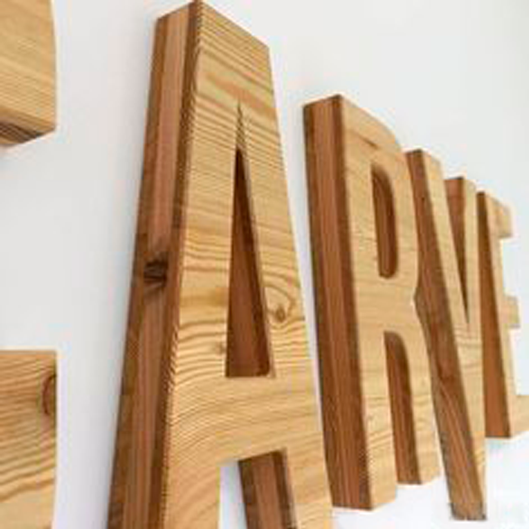Letra Decorativa de MDF 60cm de Alto | Varios Grosores | Ideal para Eventos, Fachadas y Decoración Interior
