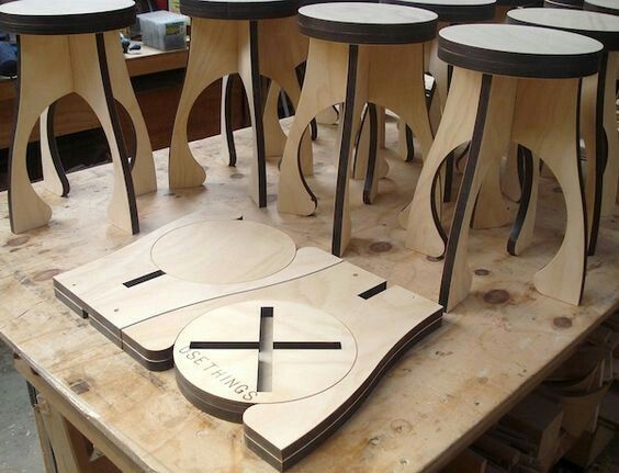 Corte CNC para Piezas de Ensamble de Muebles de Madera - Personaliza tus Diseños