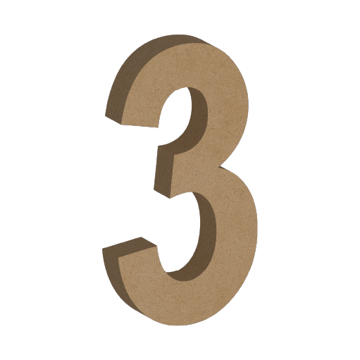 Letra Decorativa de MDF 60cm de Alto | Varios Grosores | Ideal para Eventos, Fachadas y Decoración Interior