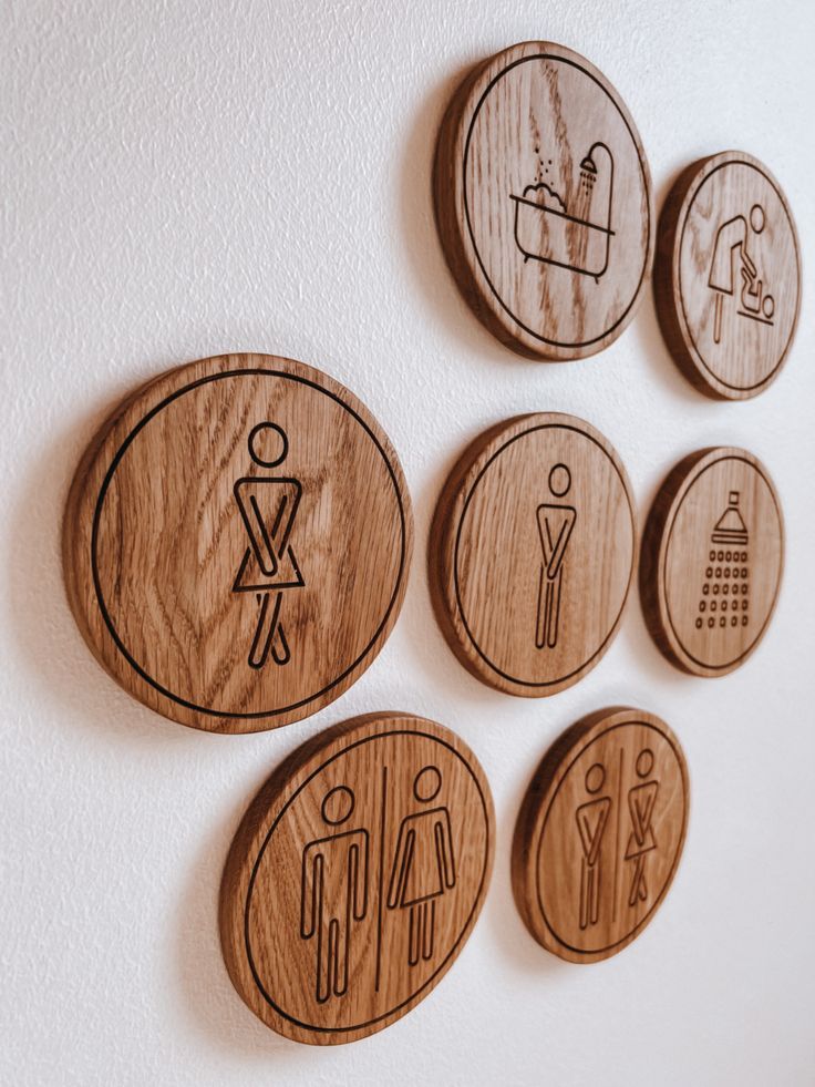 Señaléticas Decorativas en Alucobond, Acrílico o Madera | Personalizados | Ideal para Baños, Habitaciones, Oficinas y Más