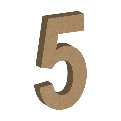 Letra Decorativa de MDF 60cm de Alto | Varios Grosores | Ideal para Eventos, Fachadas y Decoración Interior