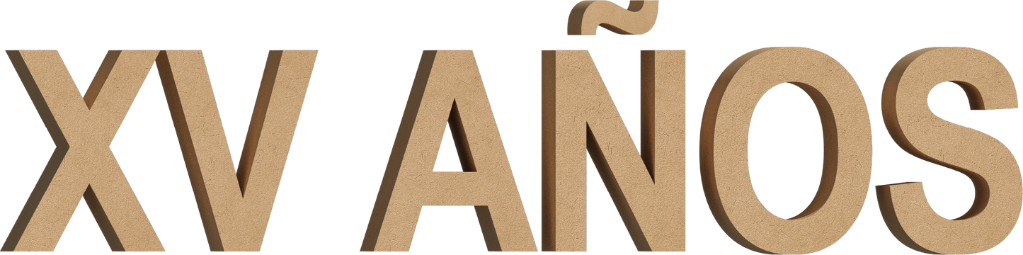 Letra Decorativa de MDF 60cm de Alto | Varios Grosores | Ideal para Eventos, Fachadas y Decoración Interior