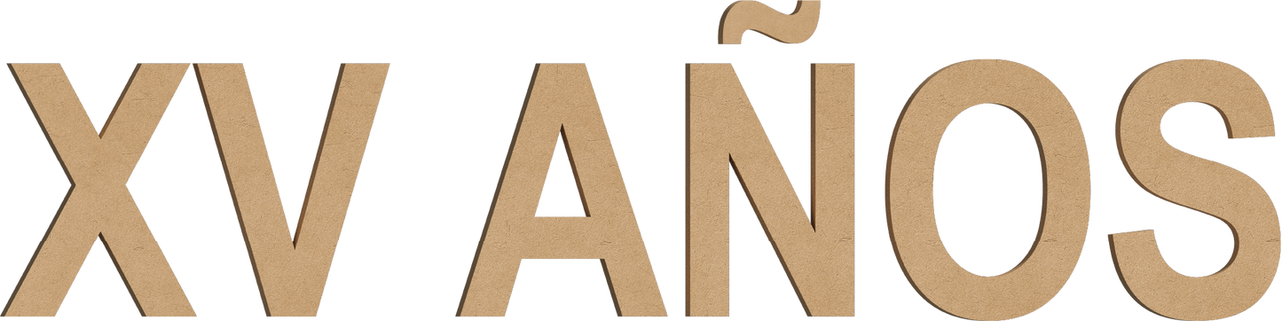 Letra Decorativa de MDF 60cm de Alto | Varios Grosores | Ideal para Eventos, Fachadas y Decoración Interior