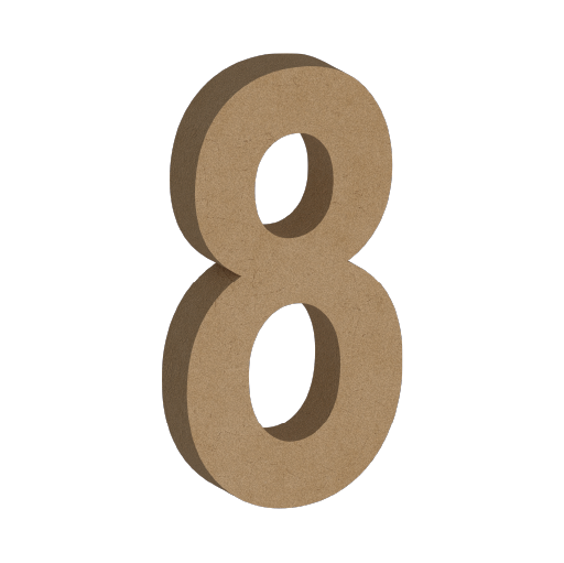 Letra Decorativa de MDF 60cm de Alto | Varios Grosores | Ideal para Eventos, Fachadas y Decoración Interior