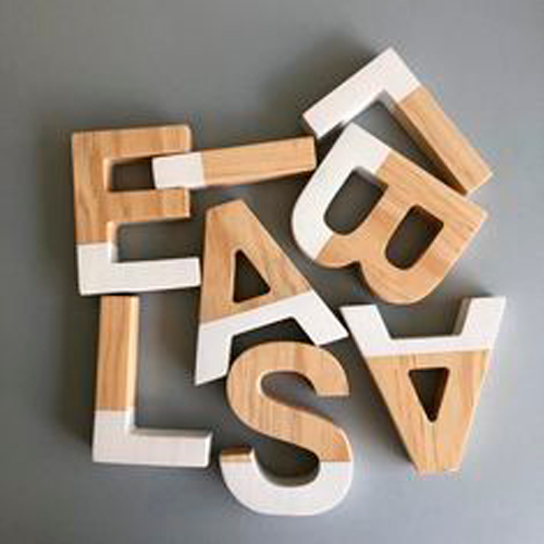 Letra Decorativa de MDF 60cm de Alto | Varios Grosores | Ideal para Eventos, Fachadas y Decoración Interior