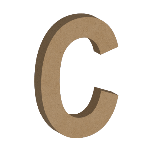 Letra Decorativa de MDF 60cm de Alto | Varios Grosores | Ideal para Eventos, Fachadas y Decoración Interior