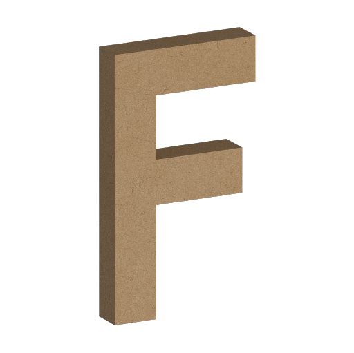 Letra Decorativa de MDF 60cm de Alto | Varios Grosores | Ideal para Eventos, Fachadas y Decoración Interior