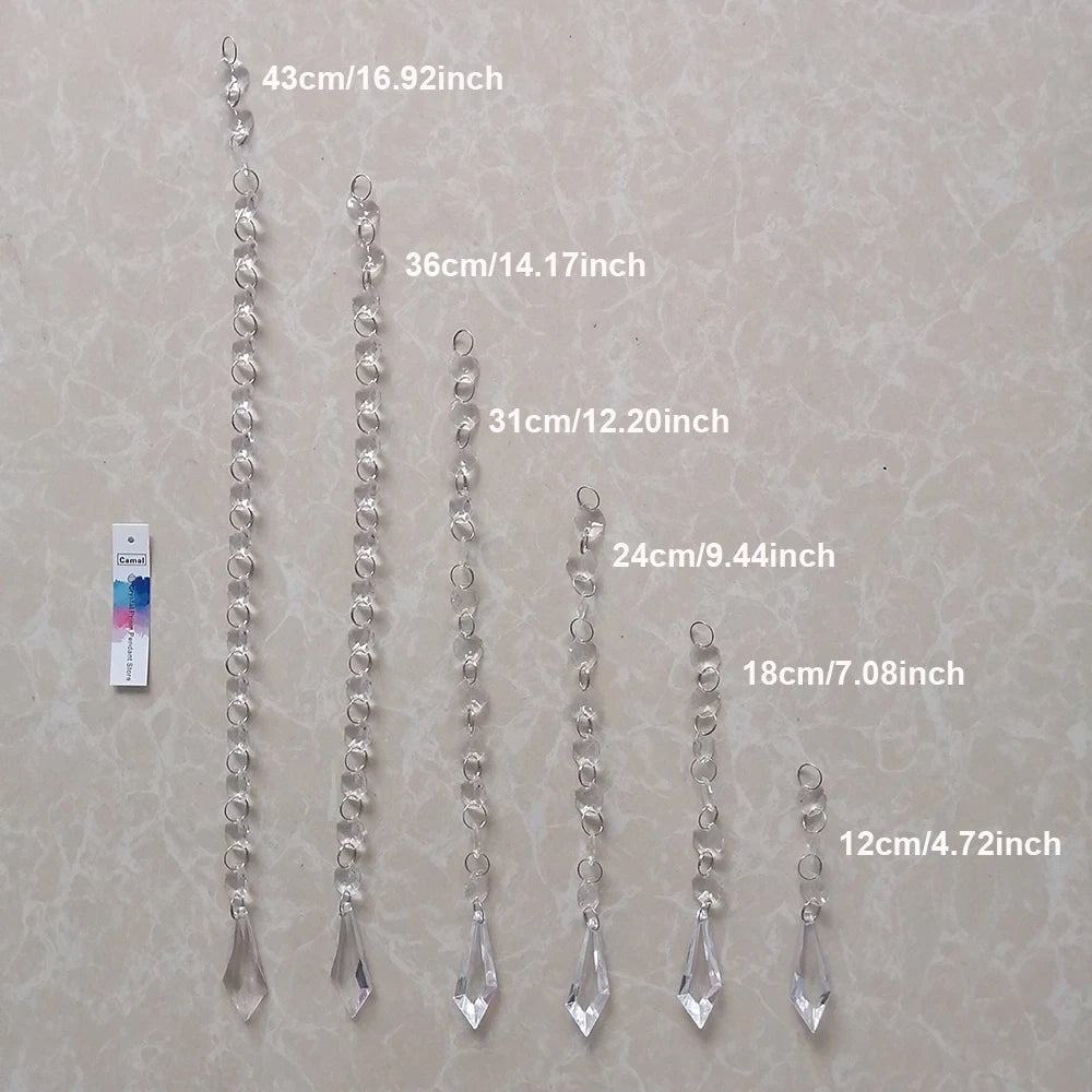 Colgador de Cadena de Cuentas Acrílicas, Marco de Centro de Mesa Cromado, Colgante de Espada, para Fiesta de Boda, 70CM, 22CM, 1 ud.
