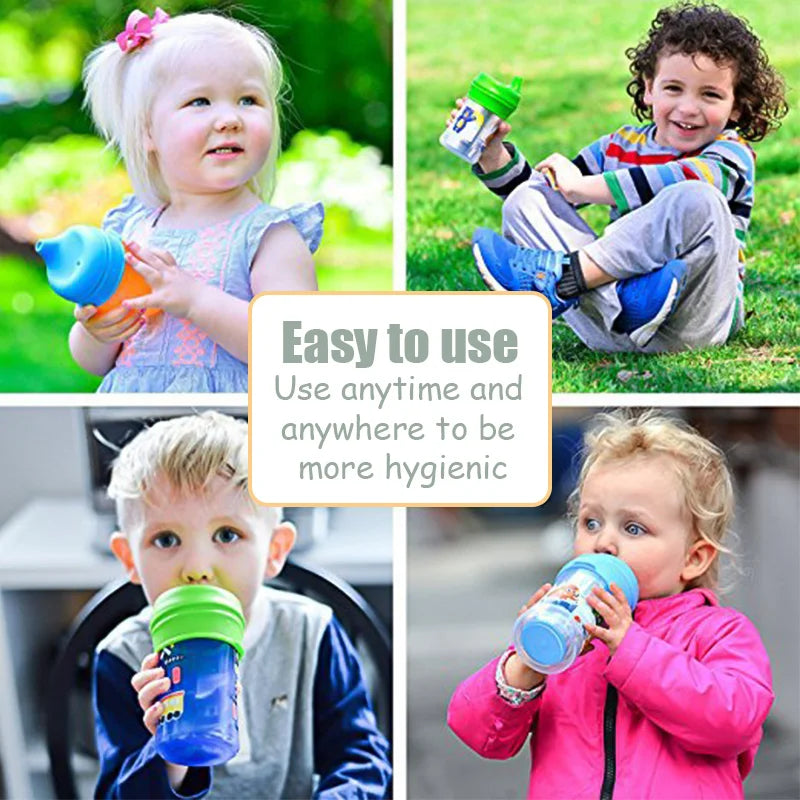 Taza Antiderrames para Bebé | Taza Sippy de Silicona para Niños y Niñas | Válvula de Seguridad, Ideal para Viajes