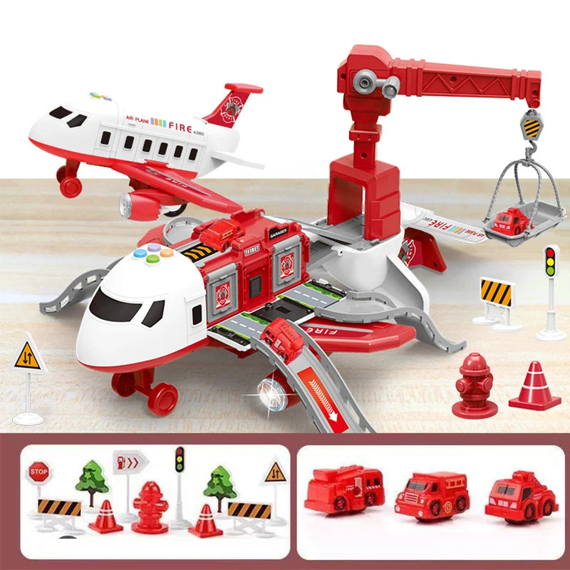 Avión de Simulación Inercial con Música – Juguete de Aeronave de Gran Tamaño para Niños | Avión de Pasajeros para Regalo Infantil