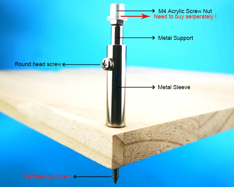 SY1623 Tornillo Anti-óxido para Instalación de Letras de Canal con Retroiluminación Mini Sign 100 Juegos