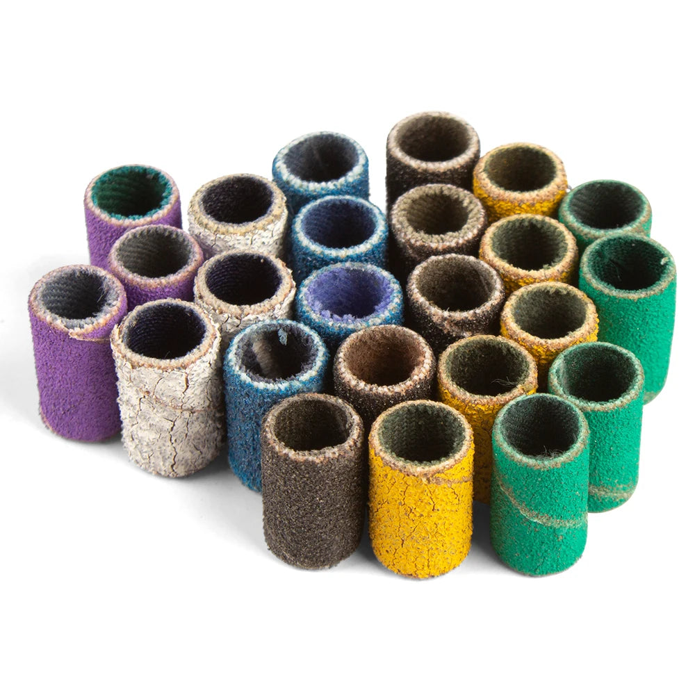 50/100 Uds. Brocas para uñas, bandas de lijado para lima de uñas, juego de banda lijadora para uñas acrílicas, herramienta de pedicura para quitar Gel
