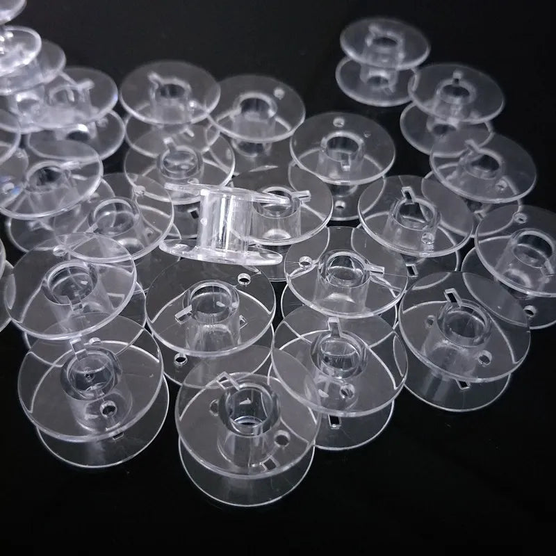 Conjunto de 30 Bobinas de Plástico Transparente para Máquina de Coser Brother 5BB5552 - ¡Oferta Imperdible!