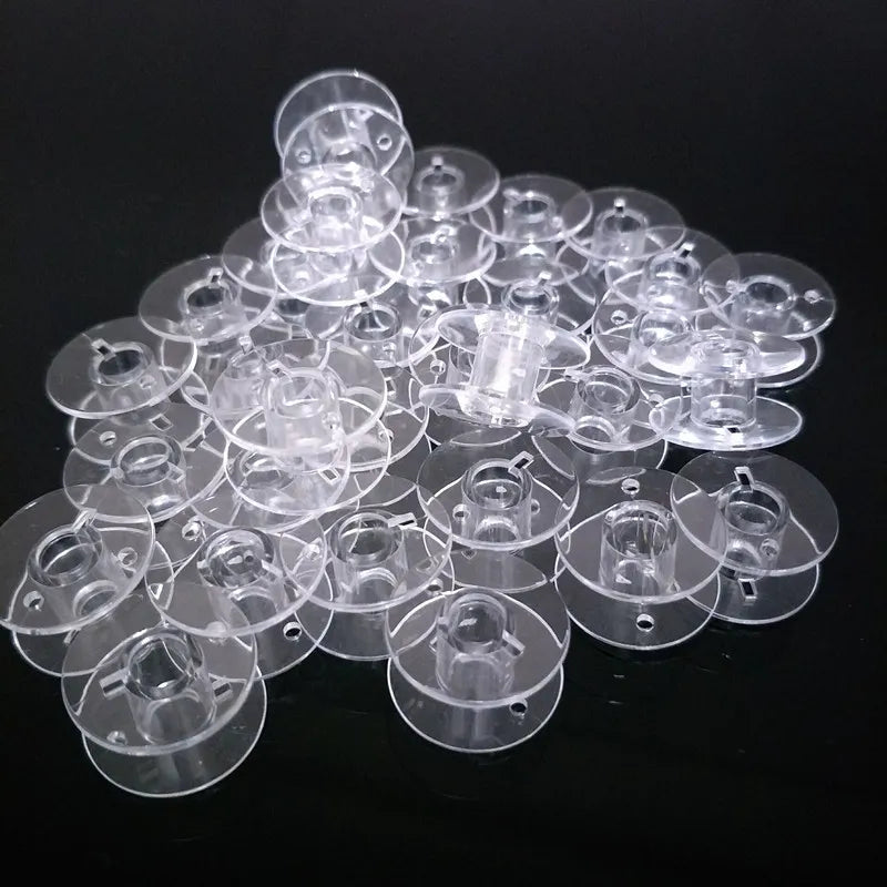 Conjunto de 30 Bobinas de Plástico Transparente para Máquina de Coser Brother 5BB5552 - ¡Oferta Imperdible!