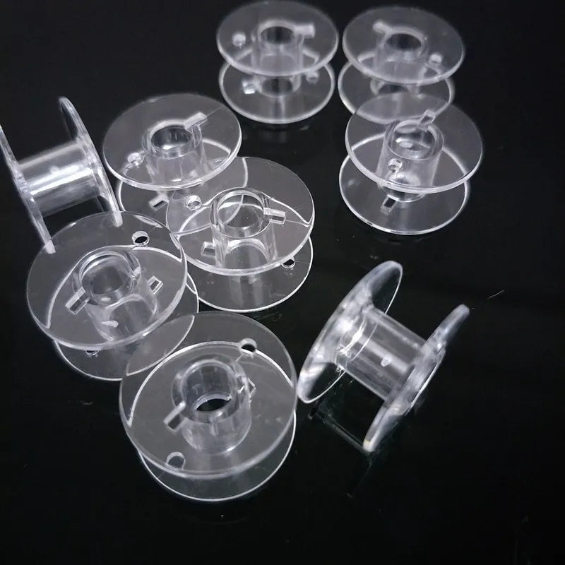 Conjunto de 30 Bobinas de Plástico Transparente para Máquina de Coser Brother 5BB5552 - ¡Oferta Imperdible!