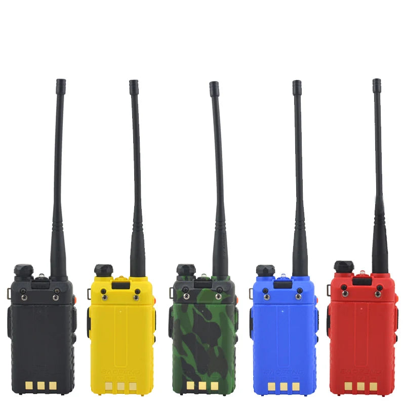 Baofeng Walkie Talkie UV-5R Dual Band Radio de Dos Vías VHF/UHF 136-174MHz & 400-520MHz con Auricular | Transceptor FM Portátil