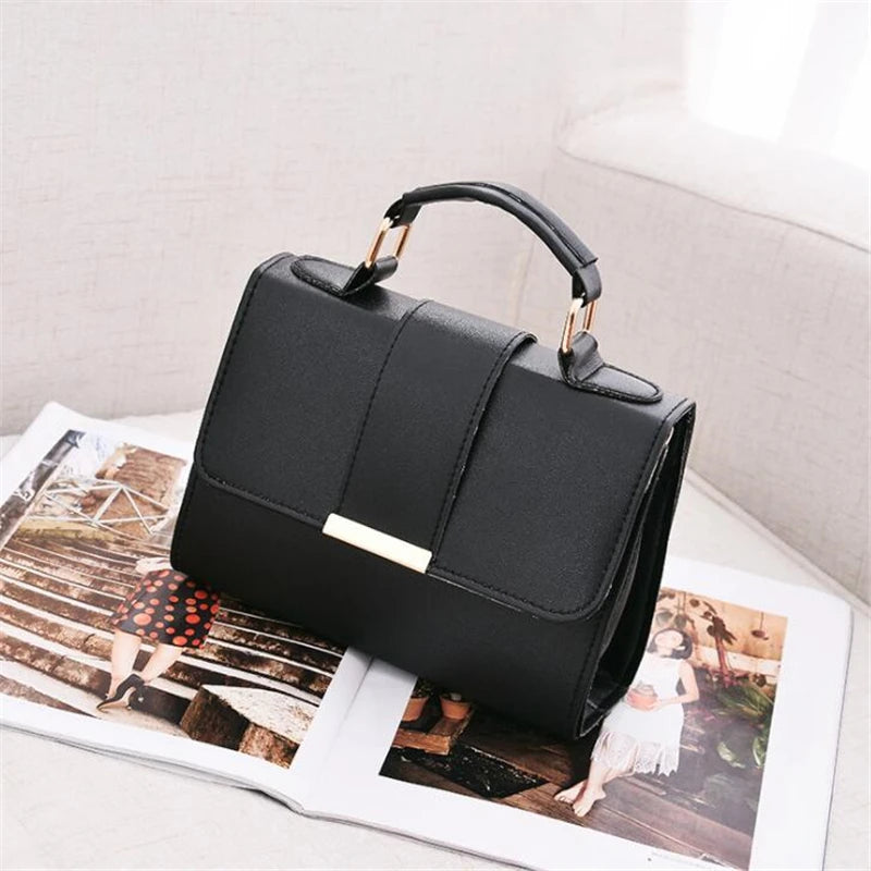 Bolso Retro para Mujer, Bandolera de Mensajero, Alta Calidad en Cuero PU, Nuevo Modelo con Solapa