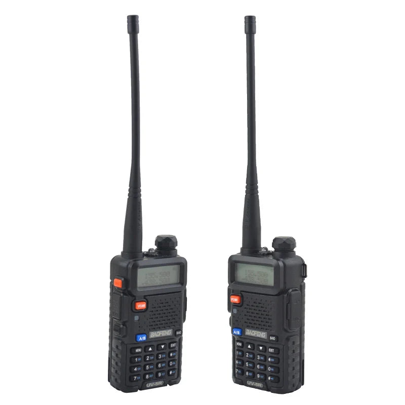 Baofeng Walkie Talkie UV-5R Dual Band Radio de Dos Vías VHF/UHF 136-174MHz & 400-520MHz con Auricular | Transceptor FM Portátil