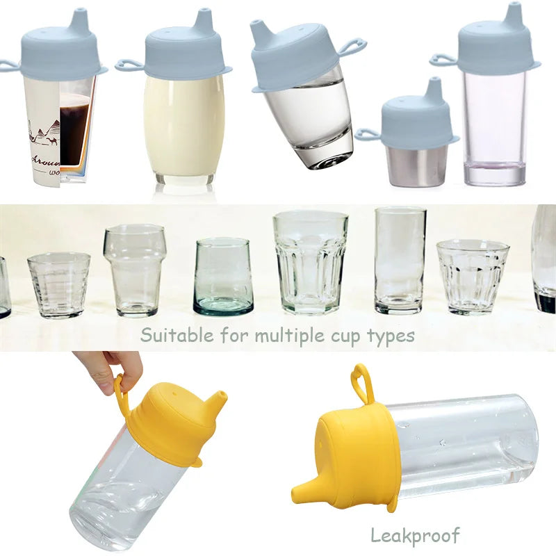 Taza Antiderrames para Bebé | Taza Sippy de Silicona para Niños y Niñas | Válvula de Seguridad, Ideal para Viajes
