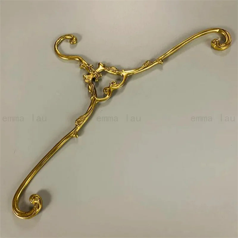 Percha de ropa Retro de latón sólido, perchas de armario de alta resistencia, decoración y colgador de abrigos de metal