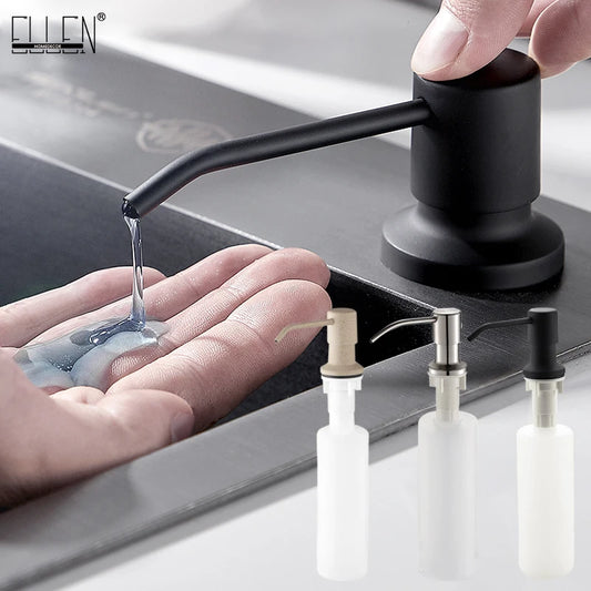 Dispensador de Jabón de Acero Inoxidable para Cocina EL8406 | Dispensador de Jabón de Encimera para Fregadero