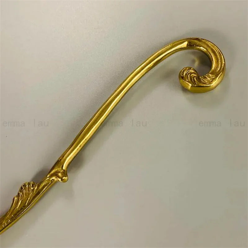Percha de ropa Retro de latón sólido, perchas de armario de alta resistencia, decoración y colgador de abrigos de metal