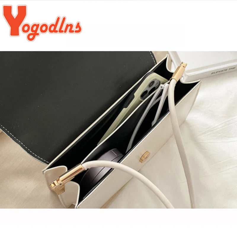 Yogodlns Invierno Bolso de Hombro con Patrón de Cocodrilo: Elegante Bolso Vintage con Solapa