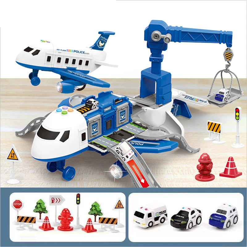 Avión de Simulación Inercial con Música – Juguete de Aeronave de Gran Tamaño para Niños | Avión de Pasajeros para Regalo Infantil
