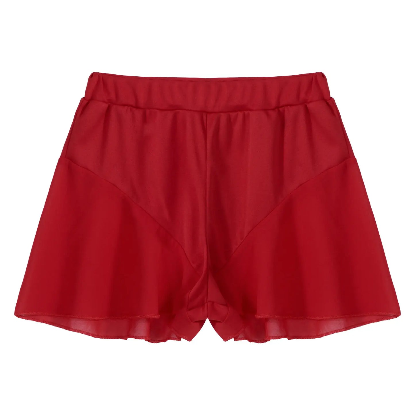 Shorts de Baile para Mujer con Volantes, Cintura Media, Práctica de Ballet, Pole Dance y Traje Sexy para Noche de Discoteca