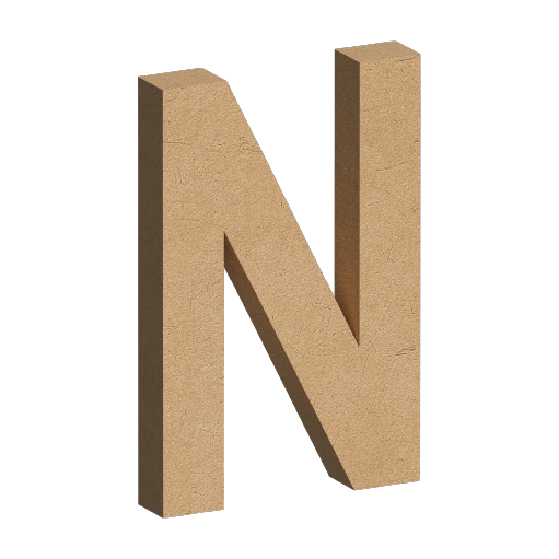 Letra Decorativa de MDF 60cm de Alto | Varios Grosores | Ideal para Eventos, Fachadas y Decoración Interior