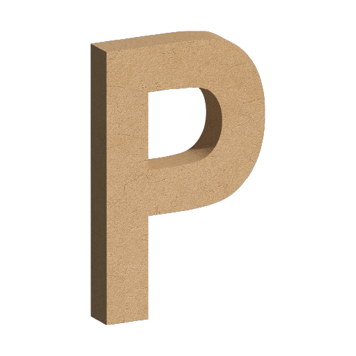 Letra Decorativa de MDF 60cm de Alto | Varios Grosores | Ideal para Eventos, Fachadas y Decoración Interior