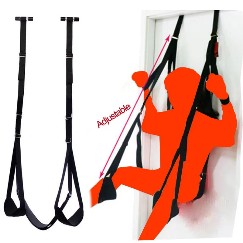 Silla Erótica Colgante para Parejas - Mobiliario Soft Sex, Banda Fetiche, Juego Adulto con Bandas y Ajuste de Altura
