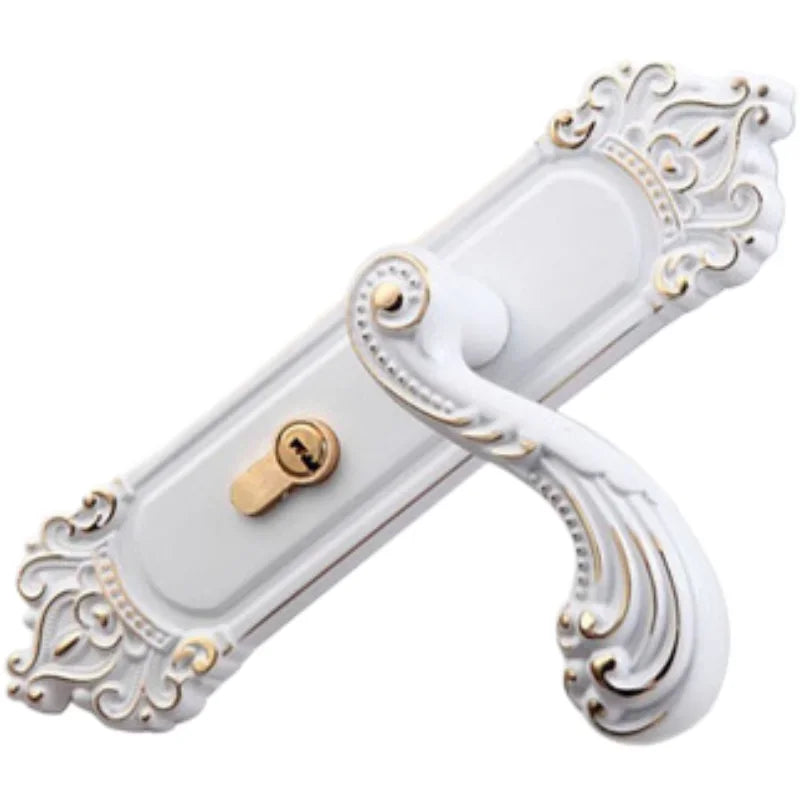 Kit de Palanca de Mano Estilo Europeo – Accesorios de Hardware en Aluminio con Bloqueo Retro para Puertas