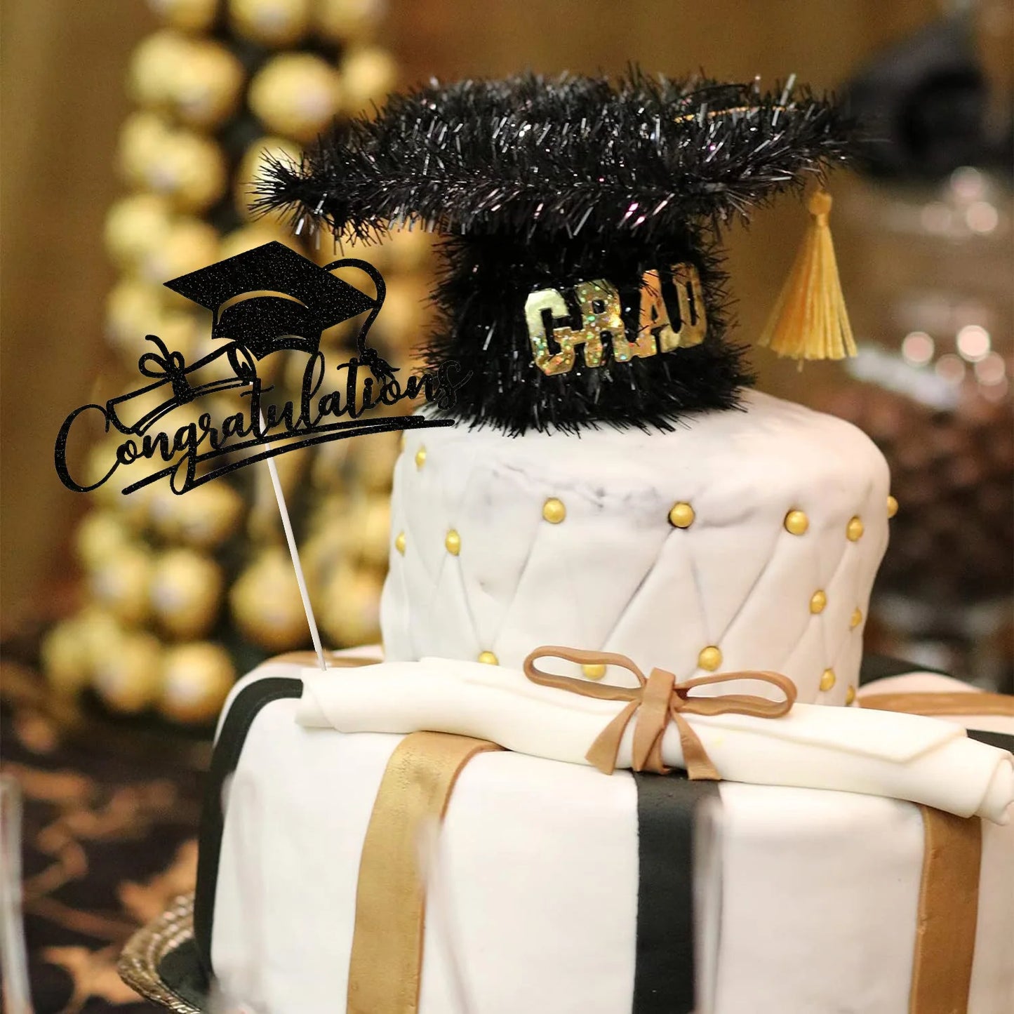 Topper para Pastel de Graduación - Felicitacionesen Acrílico Multiestilos