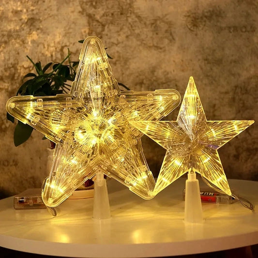 Estrella LED para Árbol de Navidad - Decoración Navideña para Hogar y Fiestas