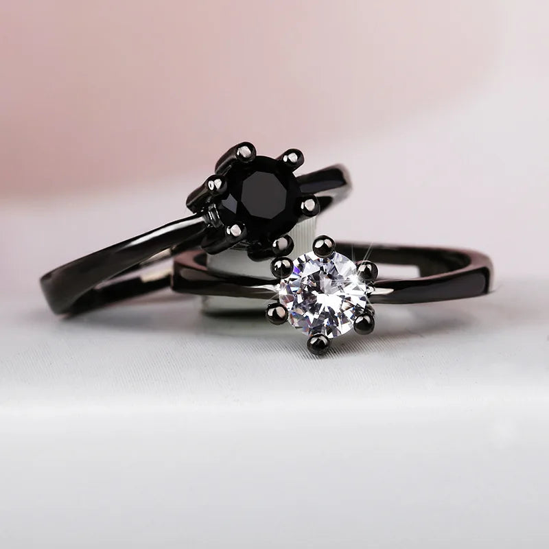 Anillo de Plata de Ley 925 para Mujer: Sortija Nupcial de Oro de 18K