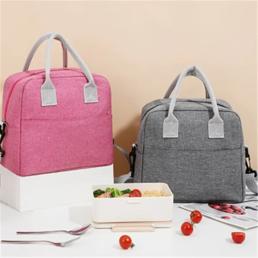 Bolsa de Almuerzo Portátil Aislada, Bolsa Térmica para Picnic, Menú, y Viajes, para Hombres, Mujeres y Niños