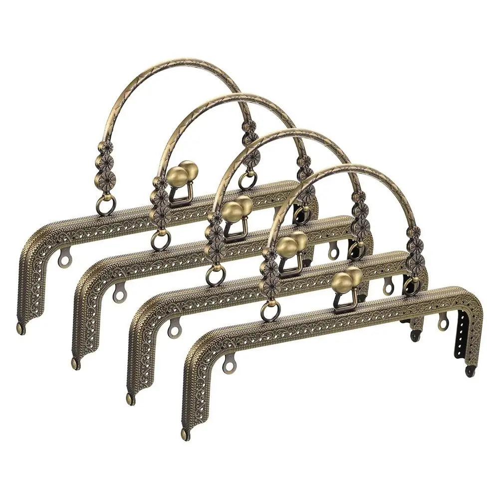 Marco de Monedero Vintage, Cierre Tipo Kiss Clasp para Bolsos, Accesorio de Hardware para Bolsos