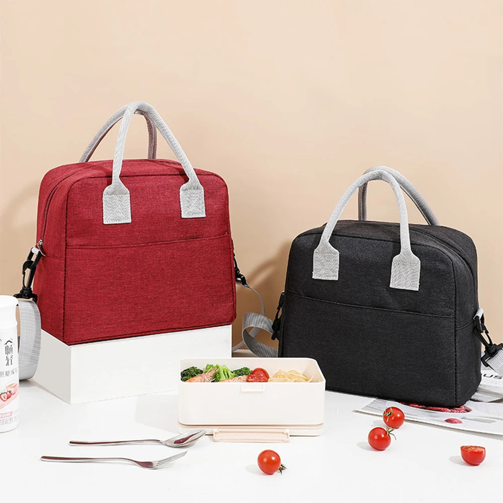 Bolsa de Almuerzo Portátil Aislada, Bolsa Térmica para Picnic, Menú, y Viajes, para Hombres, Mujeres y Niños