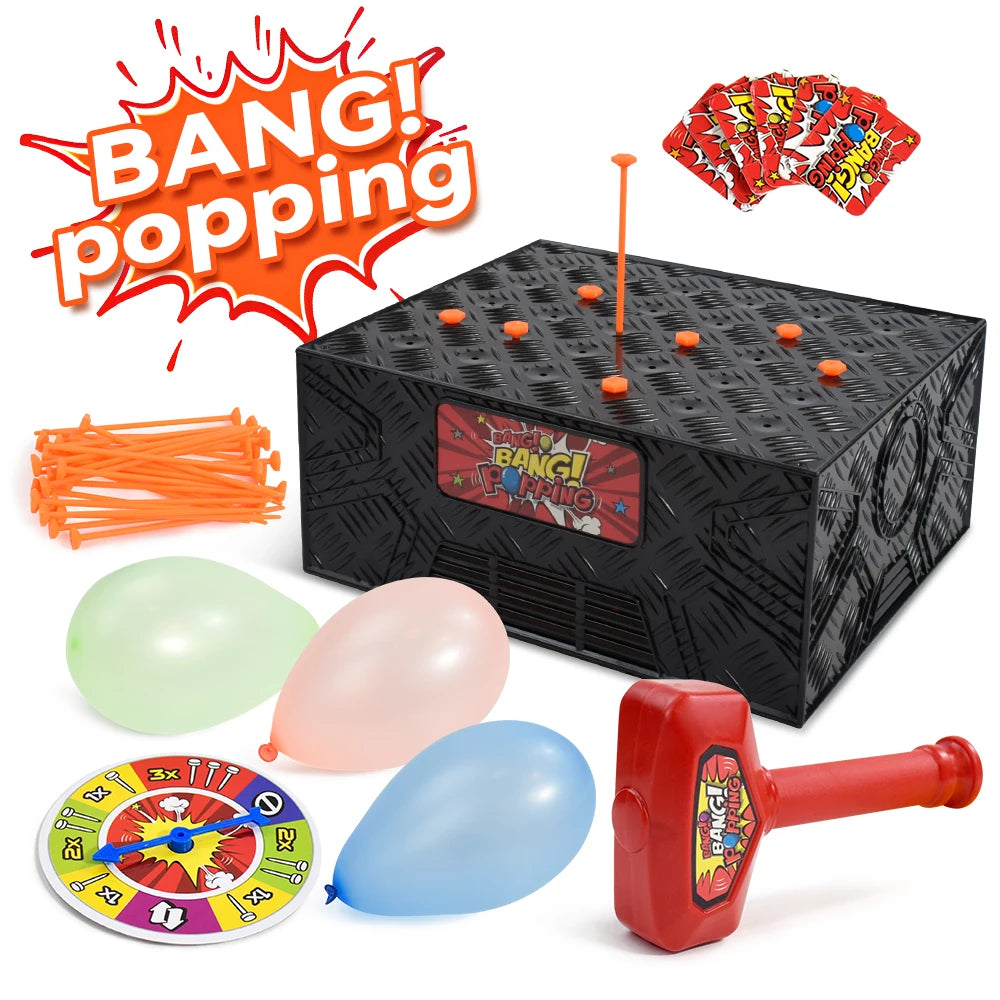 Juguete de mesa multijugador, juego de globos de explosión para golpear la caja, aventura, fiesta, Reunión, ocio, entretenimiento