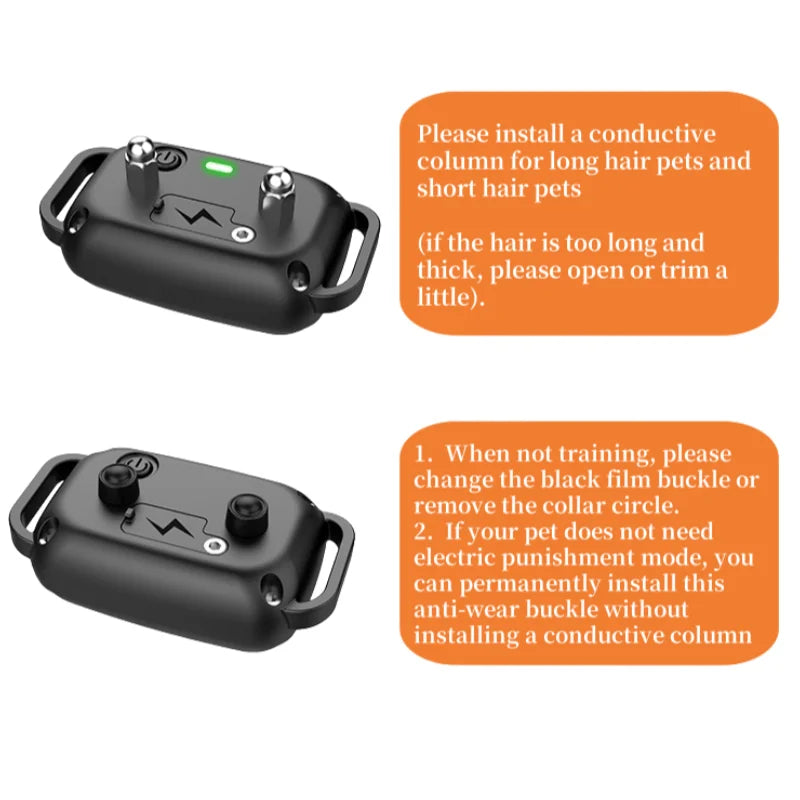Collar de Entrenamiento para Perros Digital de 800m, Impermeable, Recargable, con Control Remoto y Pantalla LCD para Perros de Todos los Tamaños, Shock, Vibración y Sonido