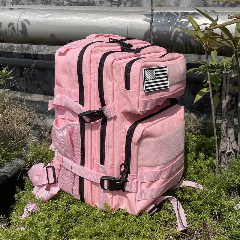 Mochila Táctica de 25L y 45L para Camping, Senderismo y Actividades al Aire Libre - 900D con Sistema Molle