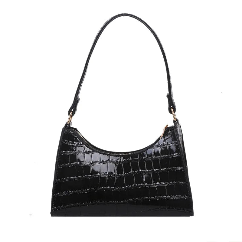 Bolso de Compras Retro y Casual para Mujer – Tote de Cuero PU con Cadena Elegante