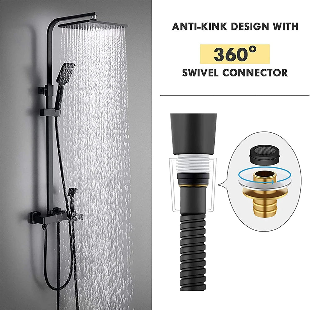 Manguera de Ducha Flexible SUS 304 de 1.5/2M | Accesorios de Baño de Acero Inoxidable, Resistente a Fugas y Alta Durabilidad