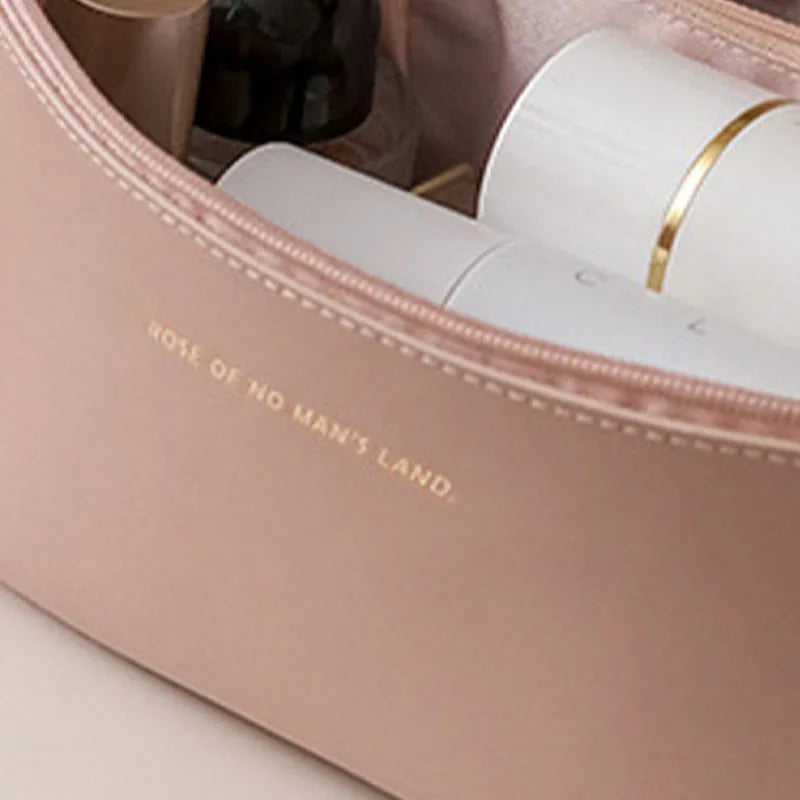 Organizador de Maquillaje de Lujo para Mujeres - Elegante Estuche Cosmético con Cierre de Cremallera para Viaje y Uso Diario