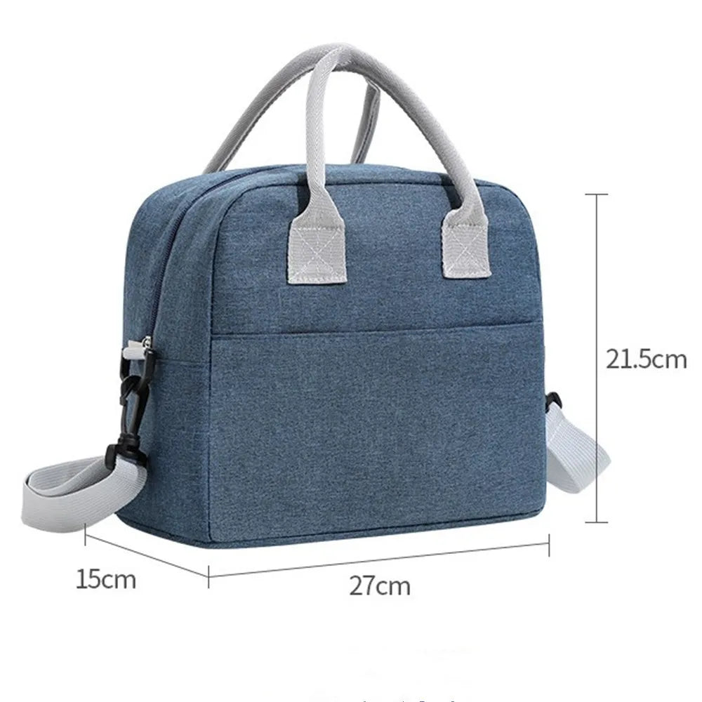 Bolsa de Almuerzo Portátil Aislada, Bolsa Térmica para Picnic, Menú, y Viajes, para Hombres, Mujeres y Niños