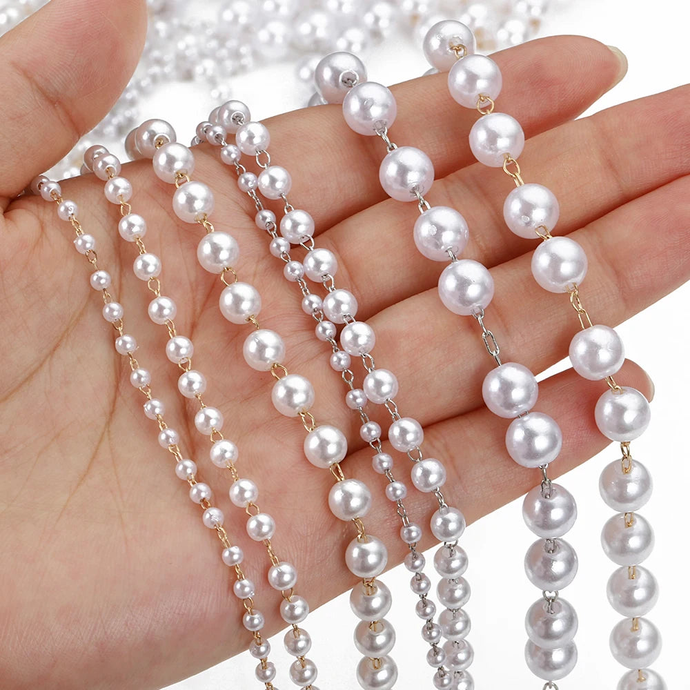 Cadena de Perlas Imitación para Gargantilla