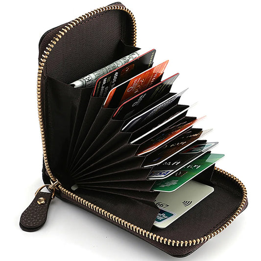 Solid Color Lichee Pattern Short Wallet Zipper Around Coin Purse Women's Credit Card Holder